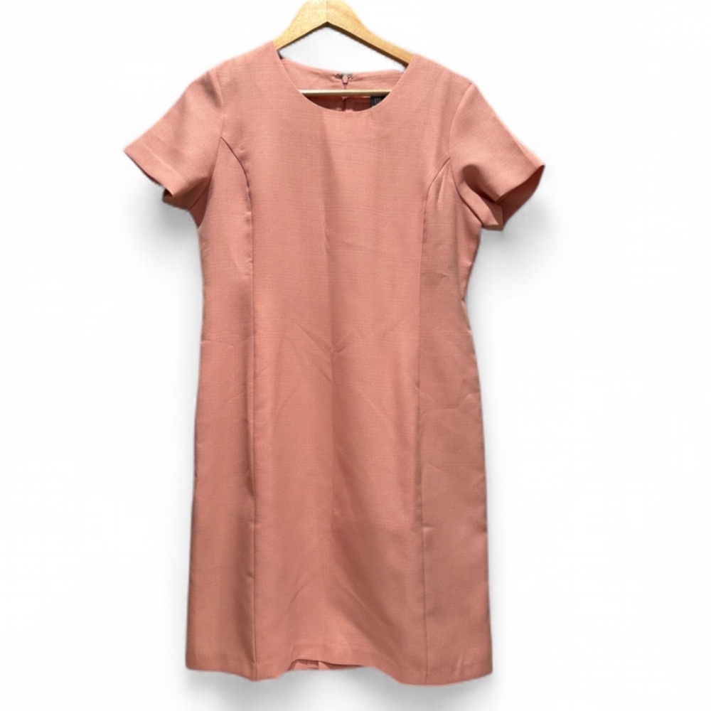 Koret Vintage Pink Short Sleeve Sheath Dress Size 8 Petite Preppy‎ Retro Barbie